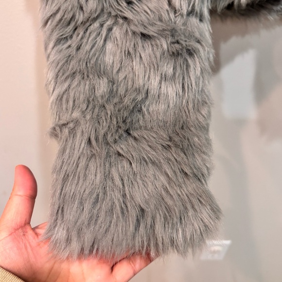 Abercombie & Fitch Faux Fur Zip Up Classic Coat Jacket Women’s Size XS NEW - Picture 8 of 14